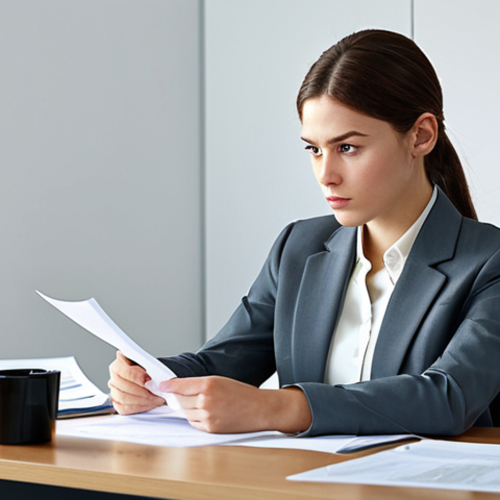 Contract Review**

"A young, professional actress, fully clothed in modest business attire, carefully reviewing a contract with a serious expression, seated at a desk in a well-lit office, documents spread out, emphasizing attention to detail, safe for work, appropriate content, professional, perfect anatomy, correct proportions, well-formed hands, natural pose, high quality."

**