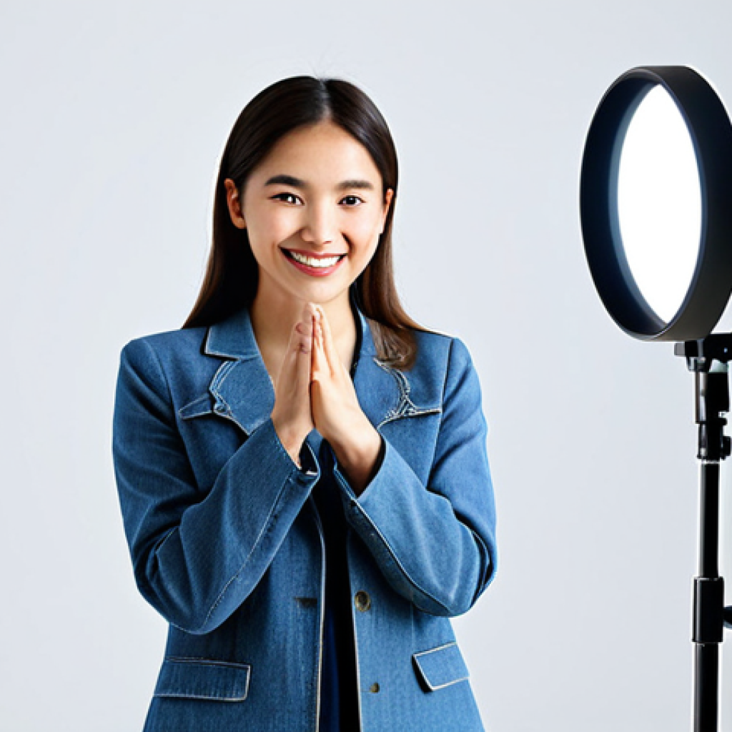 뮤지컬 배우의 비대면 오디션 준비 - Home Stage Setup**
"A brightly lit home studio setup for an online audition. Focus on professional ...