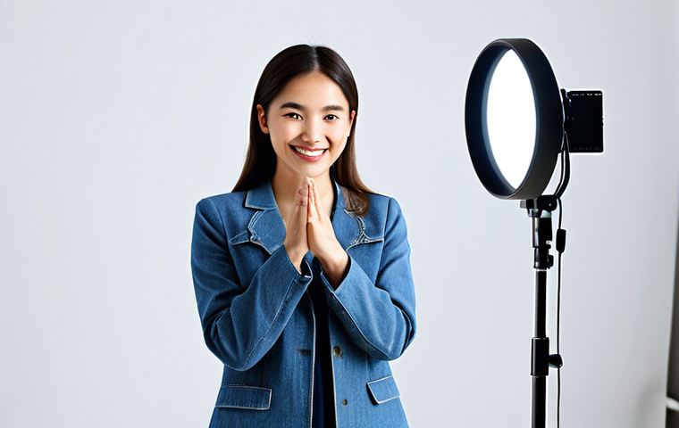 뮤지컬 배우의 비대면 오디션 준비 - Home Stage Setup**

"A brightly lit home studio setup for an online audition. Focus on professional ...