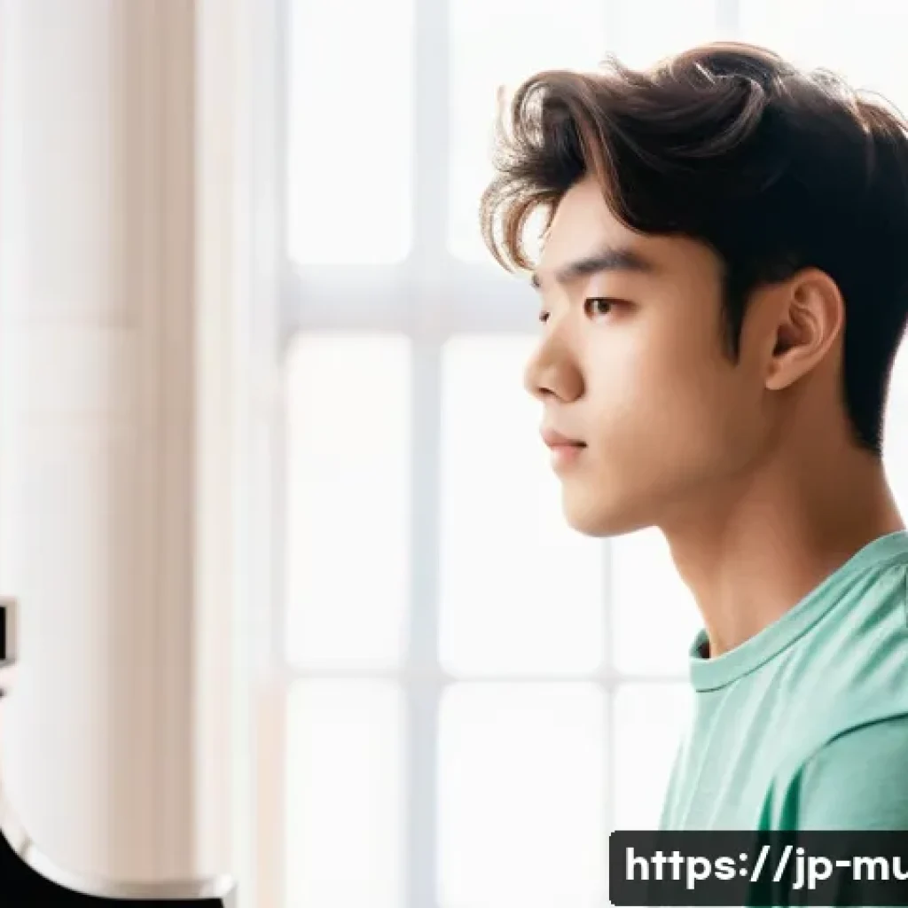 뮤지컬 배우로 성공한 사례 분석 - **Prompt: Dedicated Musical Actor in Rehearsal**
    "A determined young musical actor, male, in his...