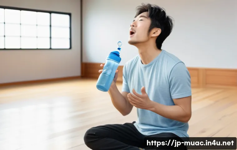 뮤지컬 배우 목소리 관리법 - A professional Japanese musical actor performing gentle lip trills as a vocal warm-up in a bright re...